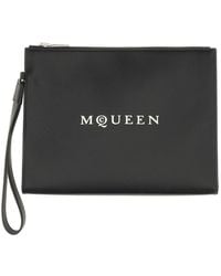 McQueen - Pouch With Logo - Lyst