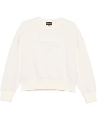 Emporio Armani - Cotton Crewneck Sweatshirt - Lyst