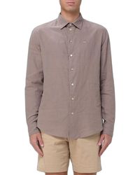 Emporio Armani - Linen Cotton Shirt - Lyst