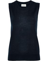 P.A.R.O.S.H. - Sleeveless Crew Neck Sweater - Lyst