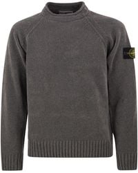 Stone Island - Cotton Crew-Neck Knit Jumper - Lyst