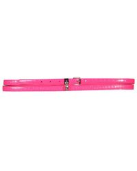 McQueen - Double Belt With Skull And Pavè - Lyst
