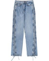 ROTATE BIRGER CHRISTENSEN - Straight Mid Rise Jeans - Lyst