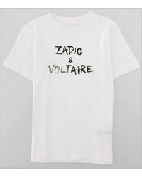 Zadig & Voltaire - Kids 100% Cotton T-Shirt - Lyst