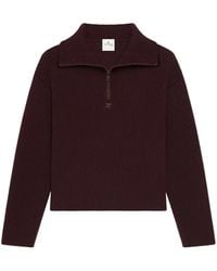 Courreges - Courregès Bordeaux Merino Wool Sweater - Lyst