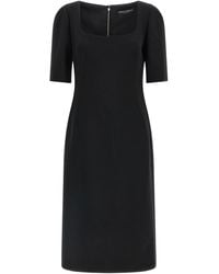 Dolce & Gabbana - Dolce & Gabbana Double Crêpe Dress - Lyst