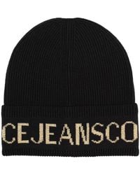 Versace Jeans Couture - Wool And Acrylic Beanie - Lyst