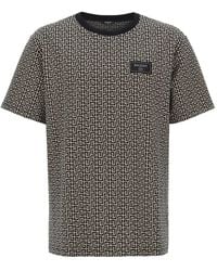 Balmain - T-Shirt With Monogram - Lyst