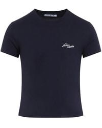 Acne Studios - Dark Cotton T-Shirt - Lyst