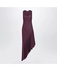 Alaïa - Alaia Asymmetric Fluid Viscose Jersey Dress - Lyst