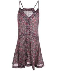 Isabel Marant - Isabel Marant Etoile Floral-Print Cotton Mini Dress - Lyst