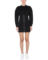 McQueen - Mini Dress With Cocoon Sleeves - Lyst