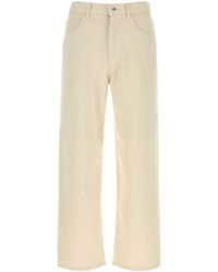 AURALEE - Silk Nep Denim 5P Wide Pants - Lyst