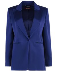 Max Mara - Galazia Satin Blazer - Lyst
