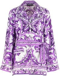 Dolce & Gabbana - Dolce & Gabbana Printed Twill Shirt - Lyst