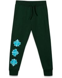 DSquared² - Plush Pants Leaf Logo On Front Leg - Lyst