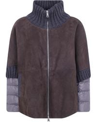 The Jackie Leathers - "Adele" Suede Cape - Lyst
