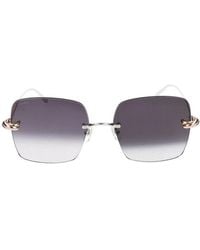 Cartier - Sunglasses Ct0508S 002/18/140 - Lyst