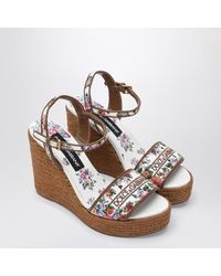 Dolce & Gabbana - Wedge Sandals - Lyst