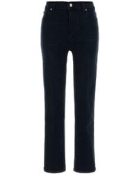 FRAME - Straight High Rise Jeans - Lyst