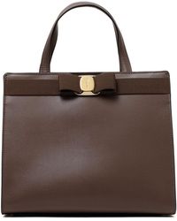 Ferragamo - Calf And Cotton Bag - Lyst