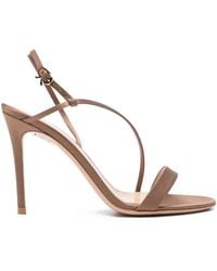 Gianvito Rossi - Crepe Satin Stretch T. 095 Sandals - Lyst