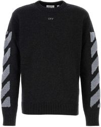 Off-White c/o Virgil Abloh - Wool Blend Sweater - Lyst