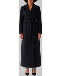 Dolce & Gabbana - Dolce&Gabbana Wool Coat With A Belt - Lyst