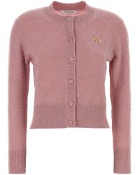 Maison Kitsuné - 100% Wool Cardigan - Lyst