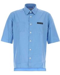 NAMACHEKO - Cerulean Poplin Guardia Shirt - Lyst