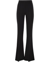 Elisabetta Franchi - Flared Trousers With Tailored Detailing - Lyst