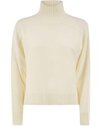 Antonelli - Virgin Wool And Cashmere Roll-Neck Jumper - Lyst