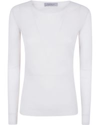 D.exterior - Tulle Round Neck Sweater - Lyst