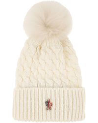 Moncler - Wool Hat With Pom Pom - Lyst