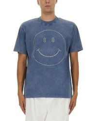 Moschino - Smiley Heavy Cotton Tshirt - Lyst