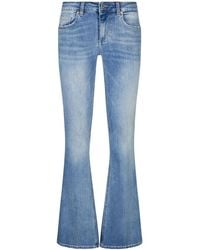 Liu Jo - Light Denim Jean Pants Camal Trumpet - Lyst