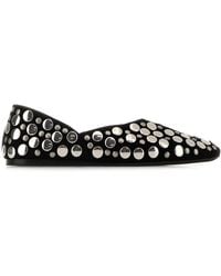 KHAITE - Jane Flat W/ Studs - Lyst