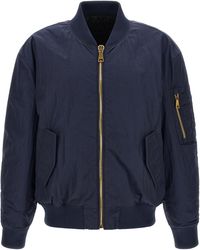 Balmain - Logo Embroidery Bomber Jacket - Lyst
