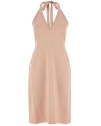 Ferragamo - Salvatore Stretch Viscose Blend Dress - Lyst