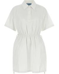 Prada - Poplin Shirt Dress - Lyst