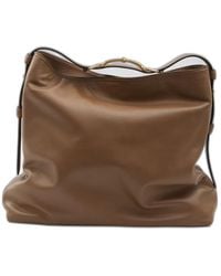 Gucci - Horsebit Hobo Leather Tote Bag - Lyst