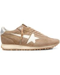 Golden Goose - "Running Marathon" Suede Upper Toe Tongue And Spur Leather Star Laminated Nappa Heel - Lyst