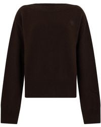 Gucci - Wool And Cashmere Sweater With Embroidered Logo - Lyst