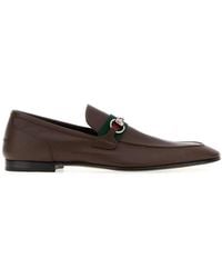 Gucci - Leather Loafers - Lyst