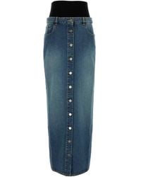 Alaïa - Denim Skirt - Lyst