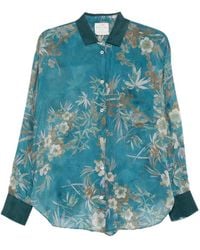 forte_forte - Cotton And Silk Printed Shirt - Lyst