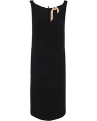 N°21 - V Neck Pencil Midi Dress - Lyst