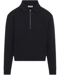 Jil Sander - Ink Half Zip Sweatshirt - Lyst