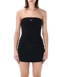 Nike - Fitted Bandeau Top With Logo - Lyst