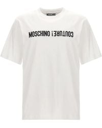 Moschino - Logo Embroidery T-Shirt - Lyst